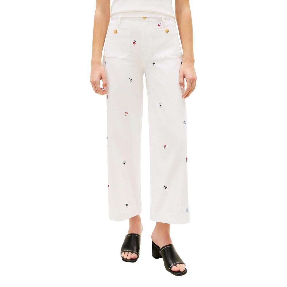 imageTommy Hilfiger Womens Twill Straight Chino Pants with Stretch Mid Rise Ankle PantsEcru
