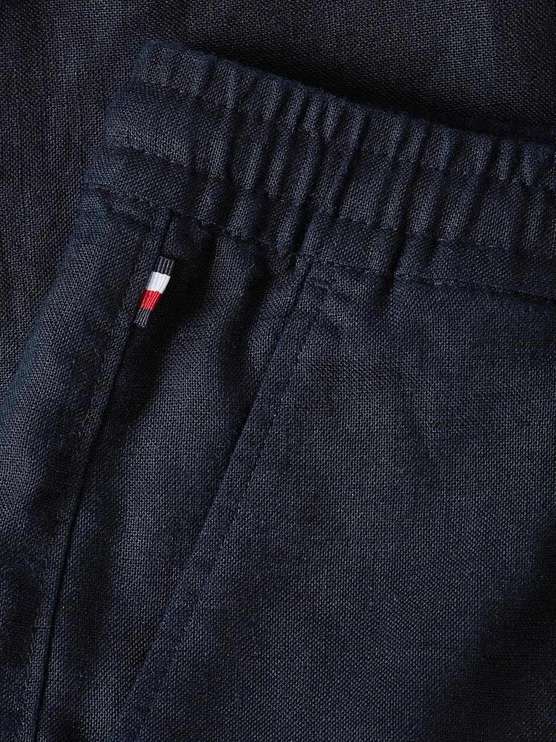 imageTommy Hilfiger Mens Casual Linen Shorts 7 Inch with StretchDesert Sky
