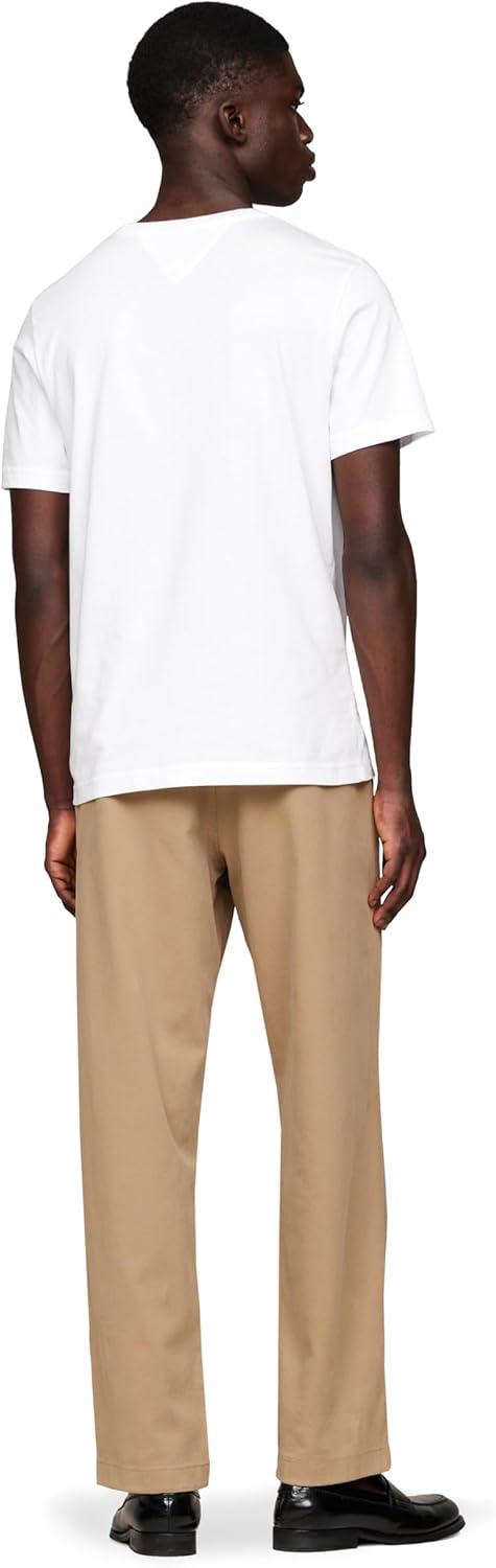 imageTommy Hilfiger Mens Short Sleeve Cotton Graphic TShirts with Embroidered Flag Logo Also Available in Big amp TallWhite