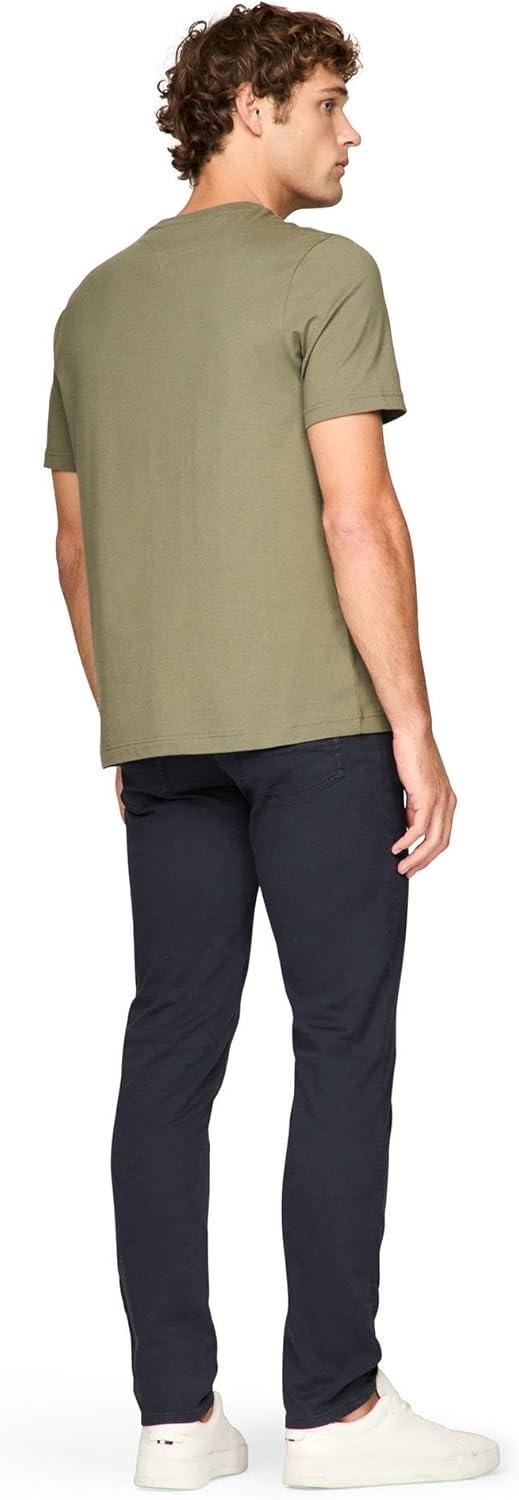 imageTommy Hilfiger Mens Short Sleeve Cotton Graphic TShirts with Logo Also Available in Big amp TallBattle Green