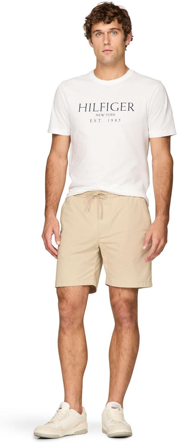 imageTommy Hilfiger Mens Short Sleeve Cotton Graphic TShirts with Logo Also Available in Big amp TallWhite