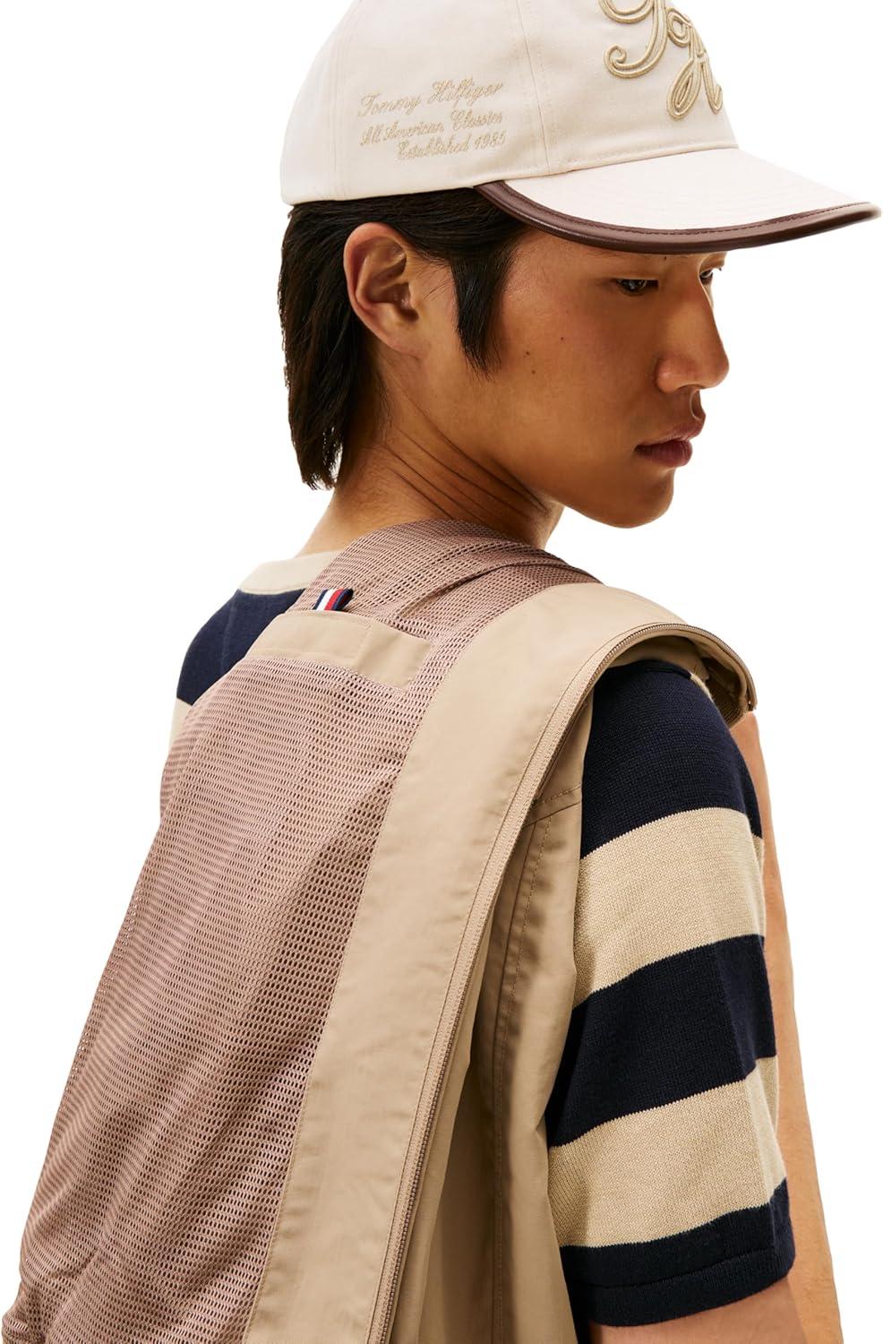 imageTommy Hilfiger mens Lightweight Waterproof Bomber Jacket With Embroidered Logo DetailCoastal Taupe