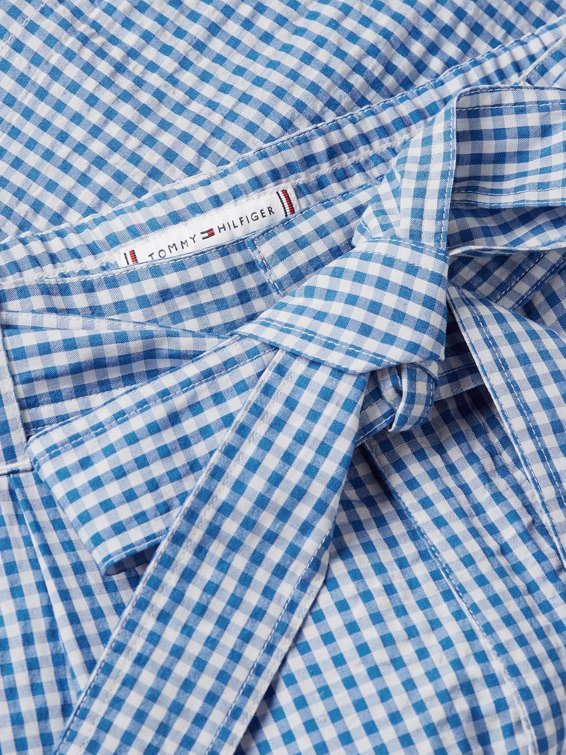 imageTommy Hilfiger Womens Gingham Woven Belted Shorts