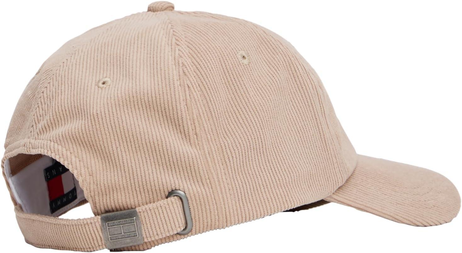 imageTommy Jeans Mens Tommy Jeans Hats for Men Corduroy Logo Adjustable Baseball CapMalted Milk