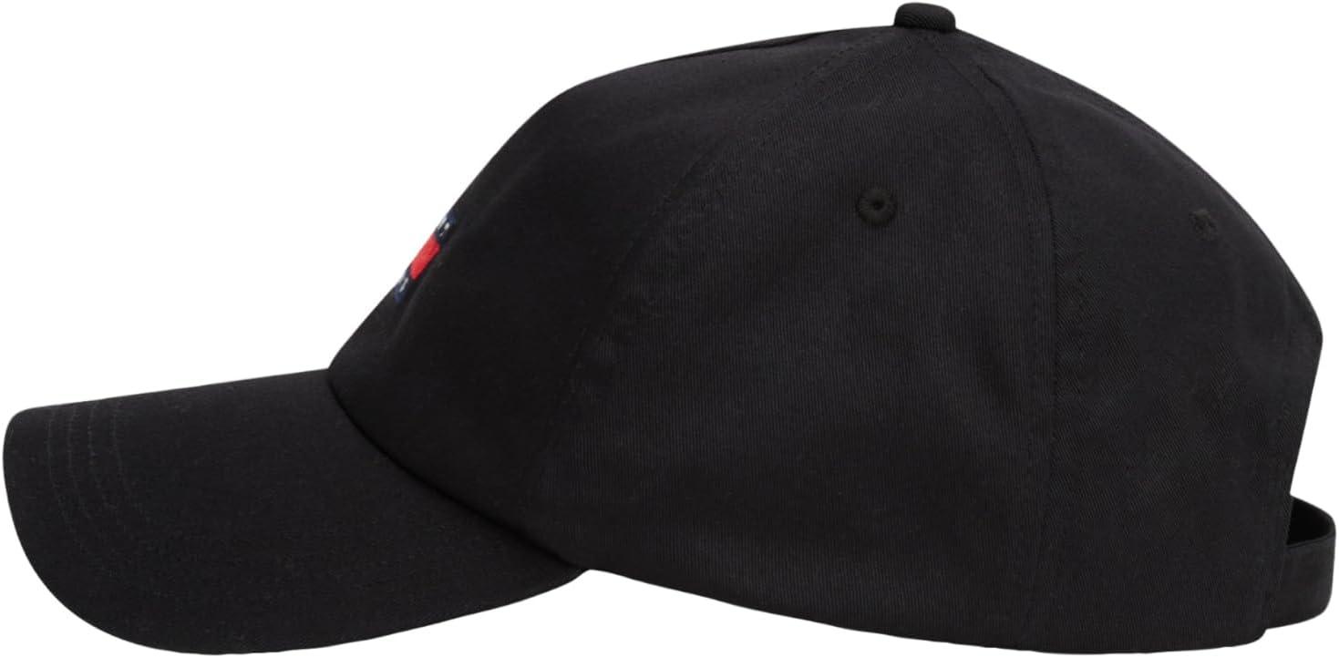imageTommy Jeans Mens Tommy Jeans Hats for Men Cotton Logo Adjustable Baseball CapBlack