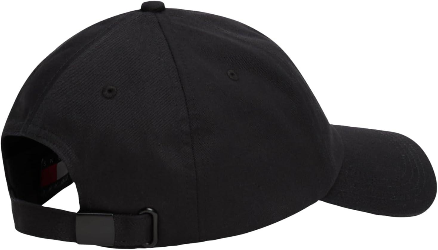 imageTommy Jeans Mens Tommy Jeans Hats for Men Cotton Logo Adjustable Baseball CapBlack