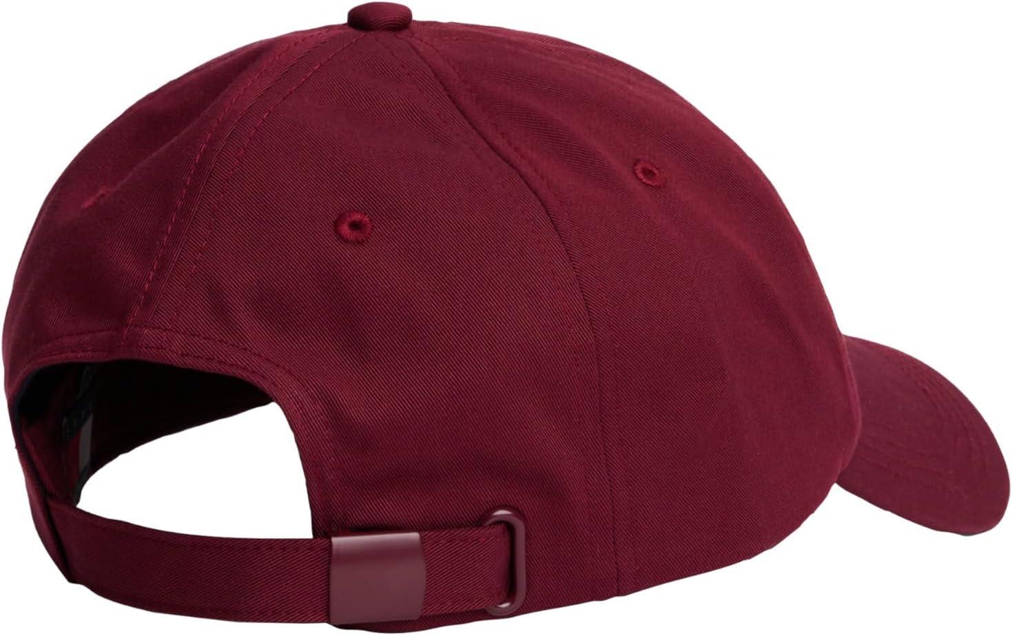 imageTommy Jeans Mens Tommy Jeans Hats for Men Cotton Logo Adjustable Baseball CapRed Wine
