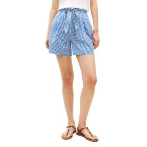 Tommy Hilfiger Women’s Gingham Woven Belted Shorts