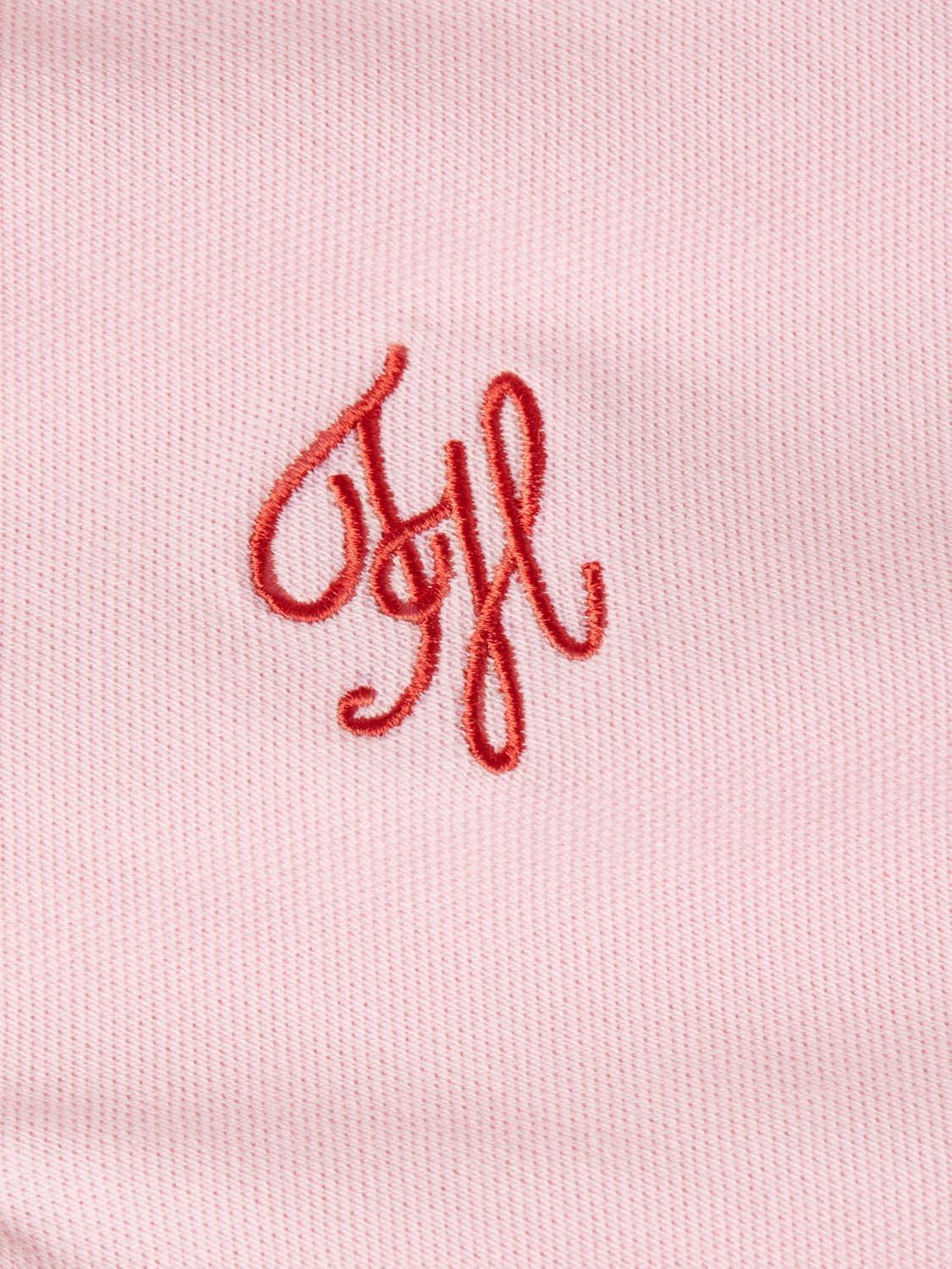 imageTommy Hilfiger Womens Cotton Pique Short Sleeve Polo Shirt in Slim Fit with Stretch and Monogram LogoClassic Pink