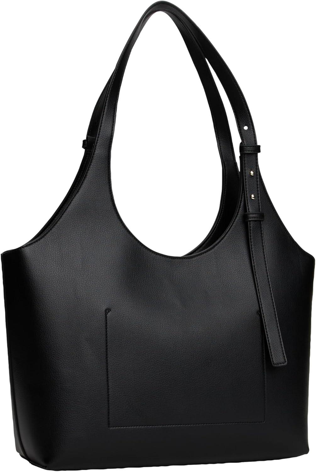 imageTommy Hilfiger Womens Logo Large Tote Bag With Adjustable StrapBlack