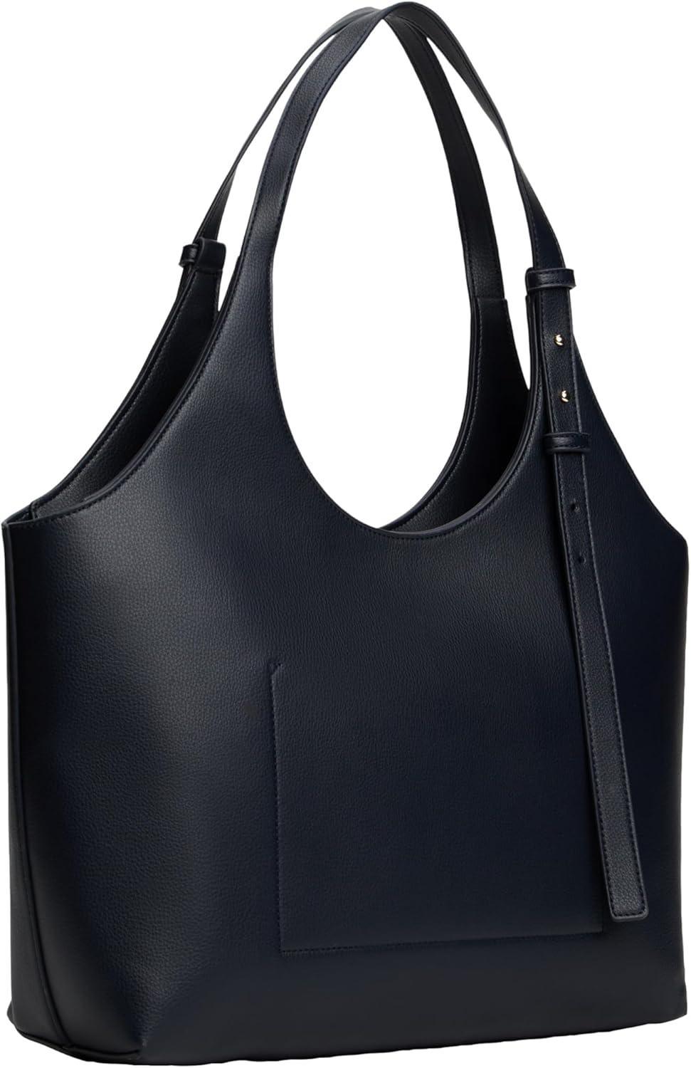 imageTommy Hilfiger Womens Logo Large Tote Bag With Adjustable StrapSpace Blue