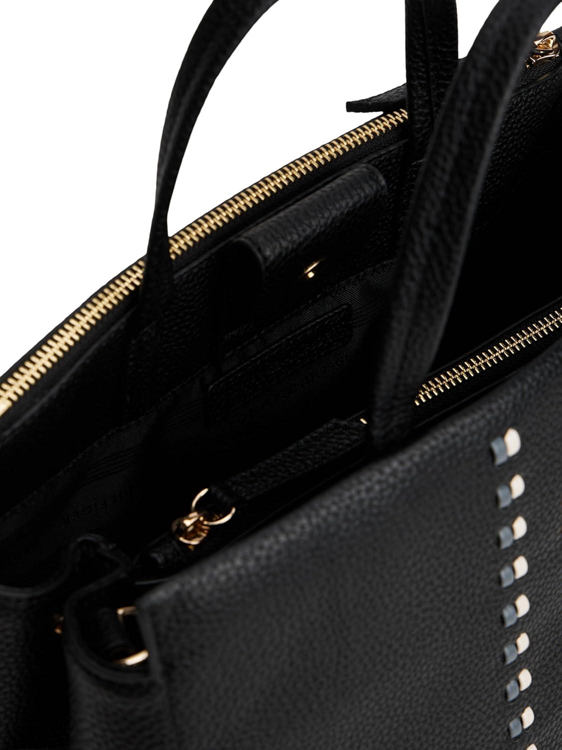 imageTommy Hilfiger womens Large Timeless Satchel Bag With Removable Crossbody StrapBlack