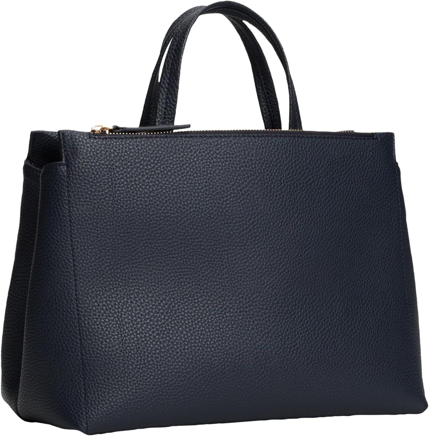 imageTommy Hilfiger womens Large Timeless Satchel Bag With Removable Crossbody StrapSpace Blue