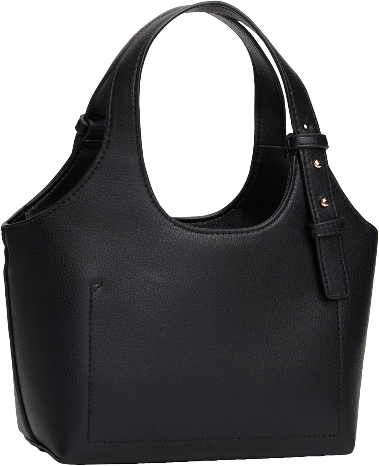 imageTommy Hilfiger womens Logo Mini Tote Bag With Removable Crossbody StrapBlack
