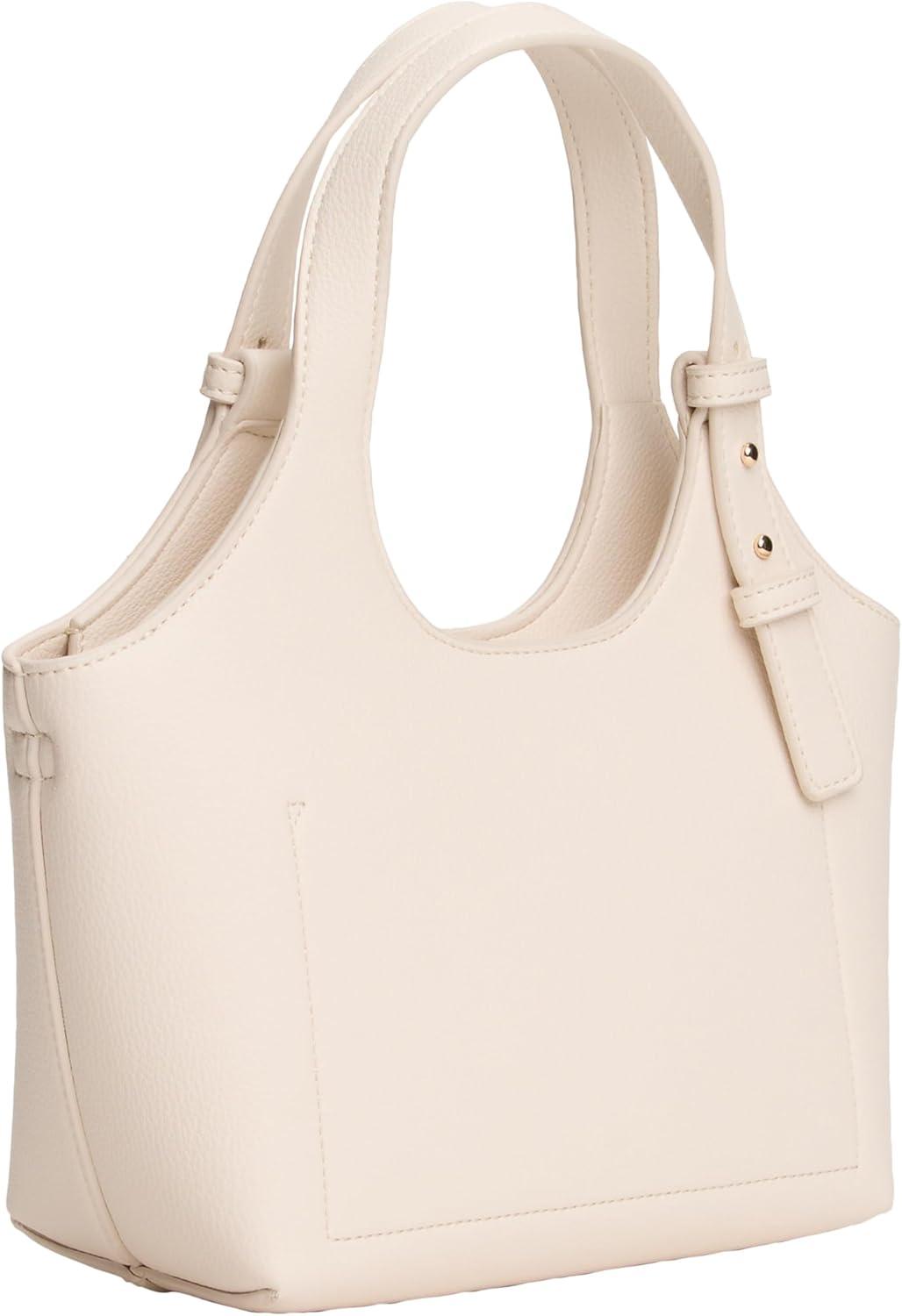 imageTommy Hilfiger womens Logo Mini Tote Bag With Removable Crossbody StrapSoft Cream