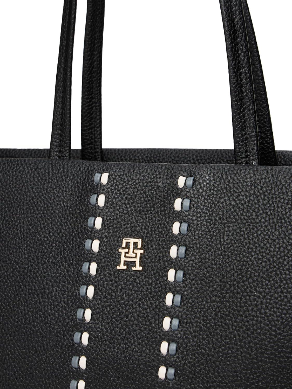 imageTommy Hilfiger womens Timeless Large Tote Bag With ZipperBlack