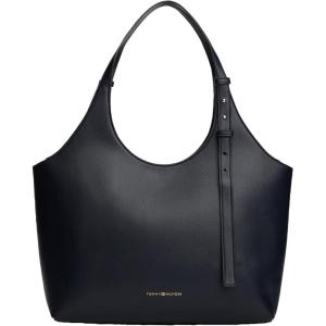 Tommy Hilfiger Women’s Logo Large Tote Bag With Adjustable Strap(Space Blue)