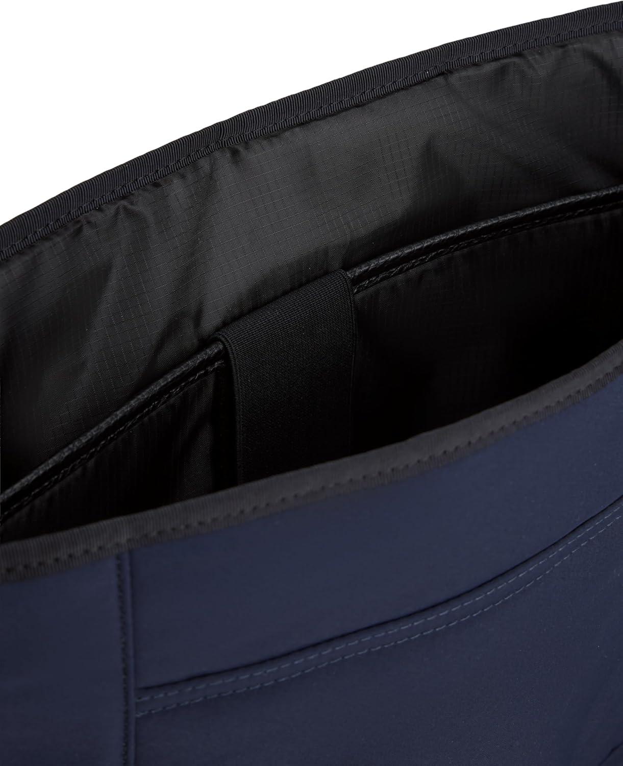 imageTommy Hilfiger mens Lightweight Messenger Laptop Bag With Buckle and Adjustable StrapSpace Blue