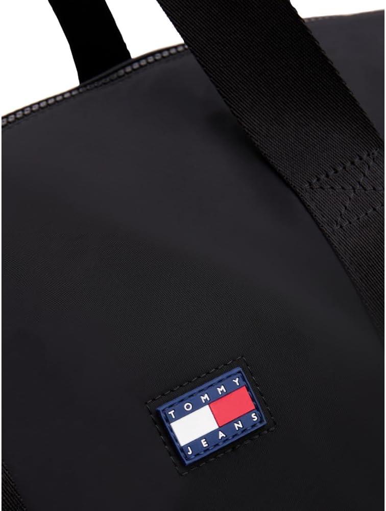imageTommy Jeans mens Urban Duffle Bag for Travel and Gym With Shoulder StrapsBlack