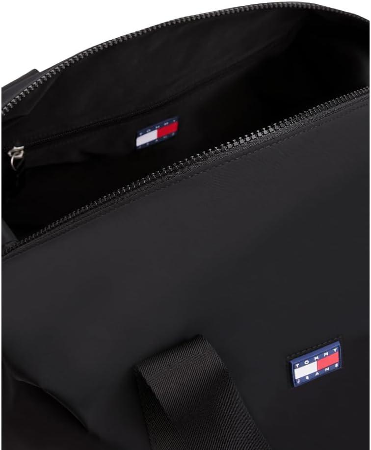 imageTommy Jeans mens Urban Duffle Bag for Travel and Gym With Shoulder StrapsBlack