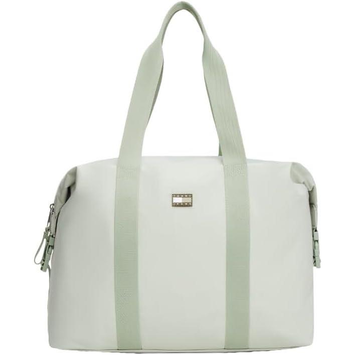 imageTommy Jeans mens Urban Duffle Bag for Travel and Gym With Shoulder StrapsMisty Sage