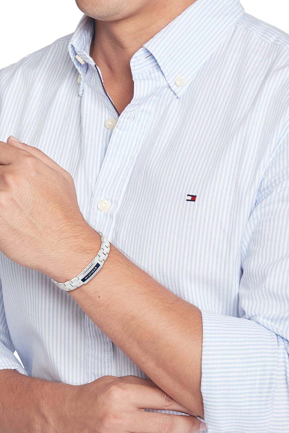 imageTommy Hilfiger Mens Jewelry 2790485 Stainless Steel Bracelet Color Silver
