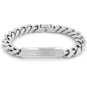 Tommy Hilfiger Men’s Jewelry ID Chain Bracelet Color: Silver (Model: 2790345)