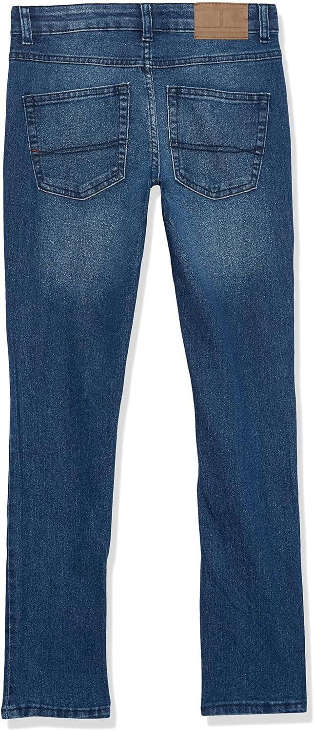 imageTommy Hilfiger Boys 5Pocket Stretch Skinny Fit Denim Jean Zipper Fly amp Button ClosureClassic Portola