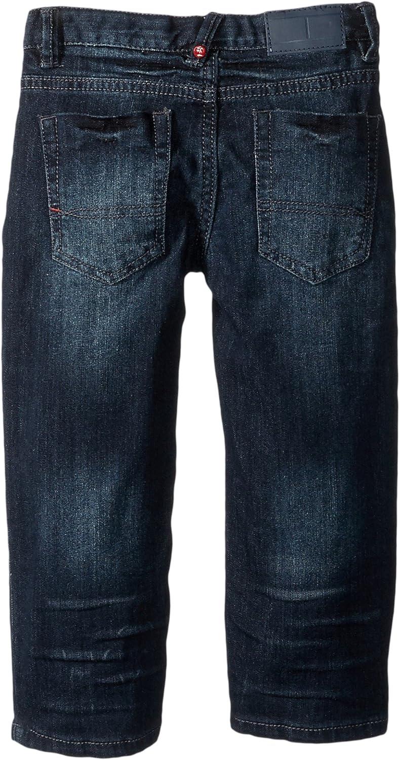 imageTommy Hilfiger Boys 5Pocket Stretch Slim Straight Leg Denim Jean Zipper Fly amp Button ClosureKent