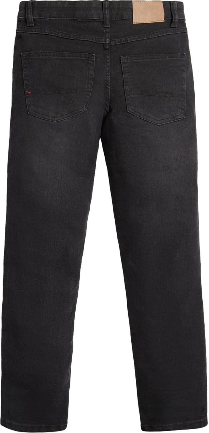 imageTommy Hilfiger Boys 5Pocket Stretch Slim Straight Leg Denim Jean Zipper Fly amp Button ClosureWrecker