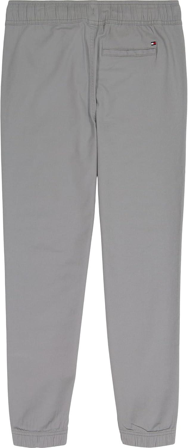 imageTommy Hilfiger Boys Clark Stretch Twill Jogger Pant Drawstring ClosureMonument