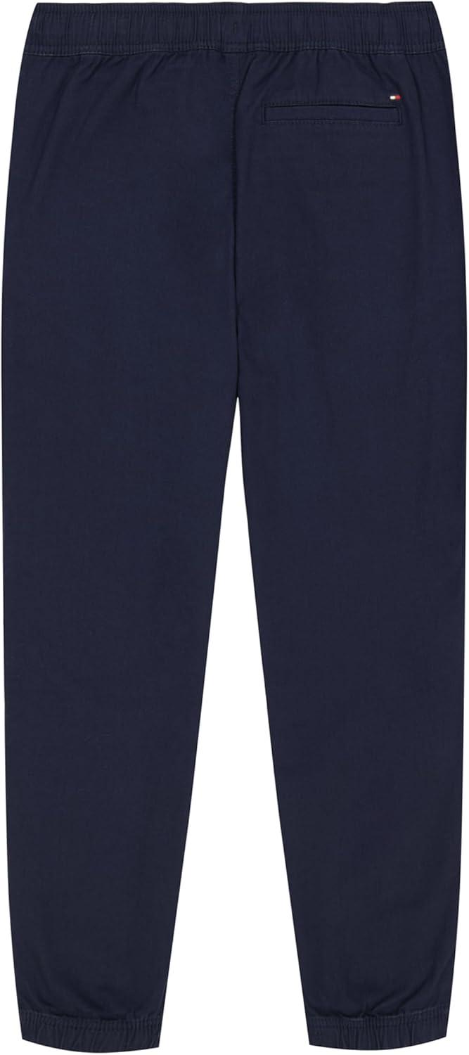 imageTommy Hilfiger Boys Clark Stretch Twill Jogger Pant Drawstring ClosureNavy
