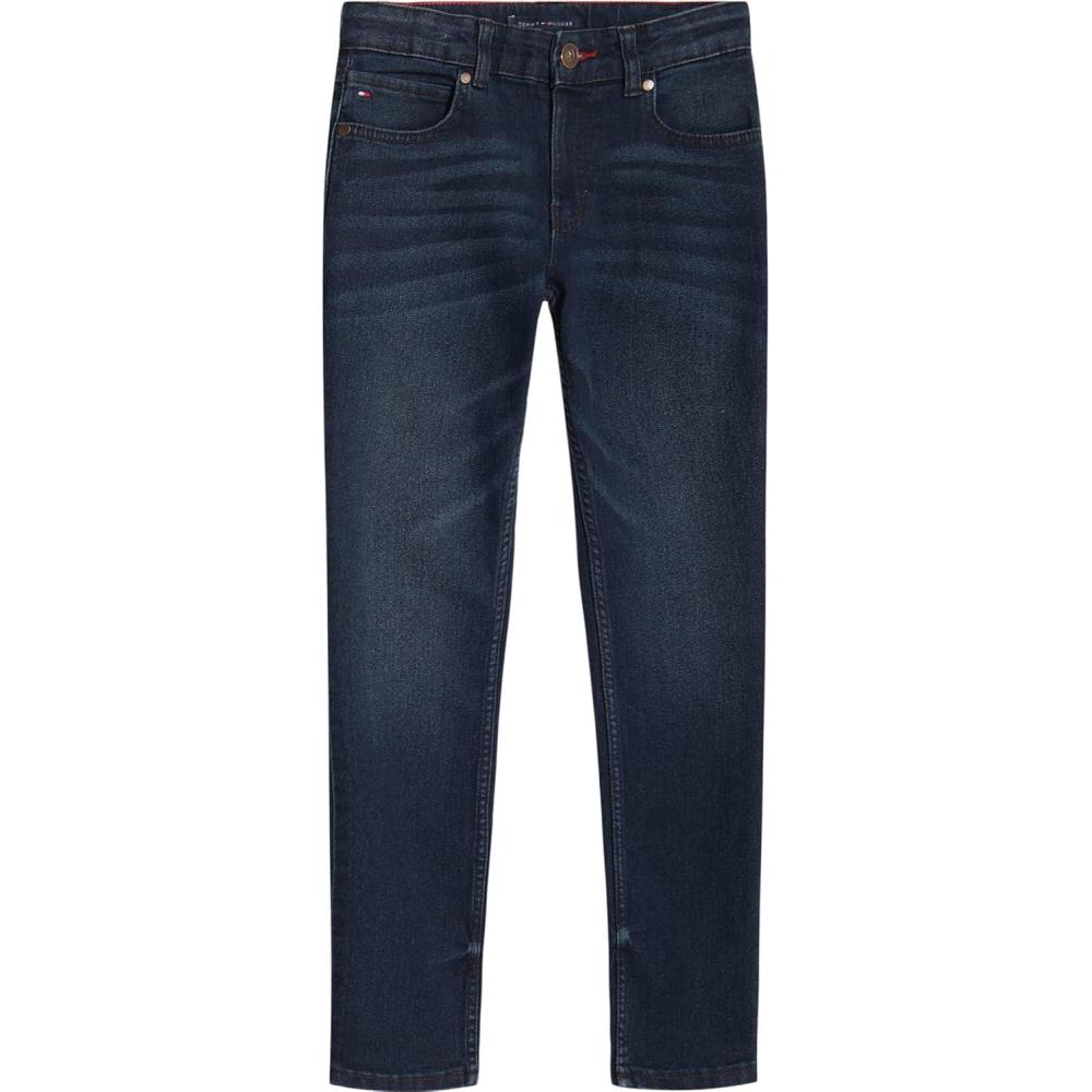 imageTommy Hilfiger Boys 5Pocket Stretch Skinny Fit Denim Jean Zipper Fly amp Button ClosureClassic Patina