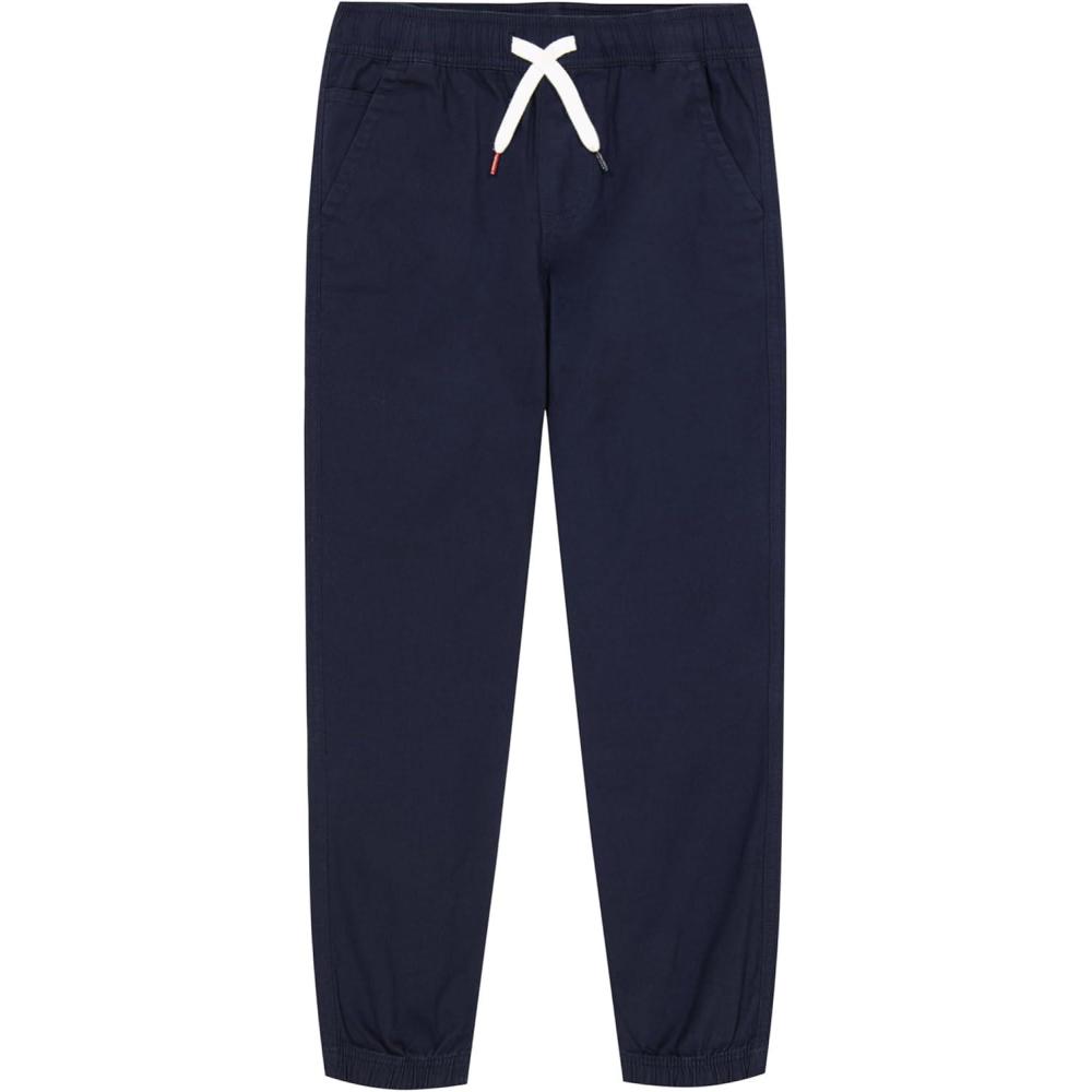 imageTommy Hilfiger Boys Clark Stretch Twill Jogger Pant Drawstring ClosureNavy