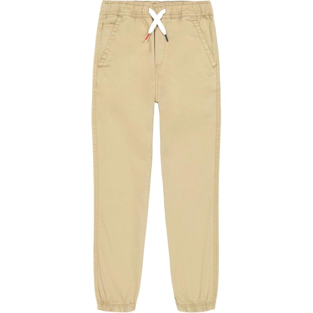 imageTommy Hilfiger Boys Clark Stretch Twill Jogger Pant Drawstring ClosureTan Chino