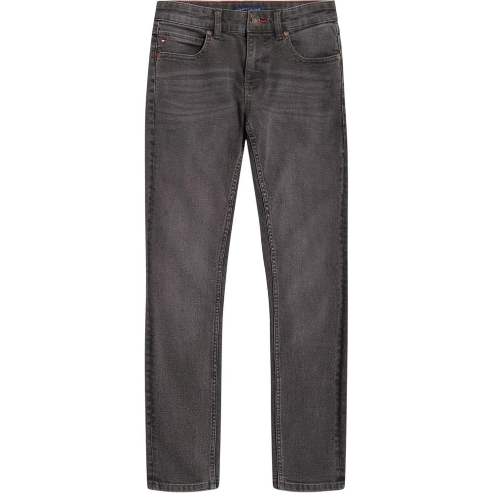 imageTommy Hilfiger Boys Legacy 5Pocket Stretch Skinny Fit Denim JeanClassic Charcoal