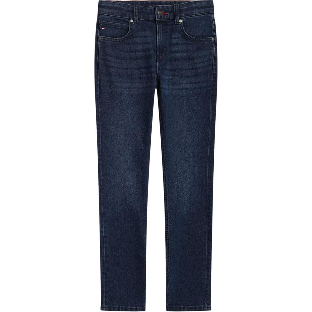 imageTommy Hilfiger Boys Legacy 5Pocket Stretch Slim Straight Leg Denim JeanClassic Patina