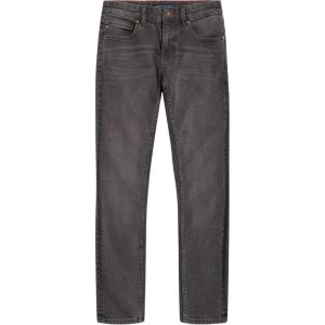 Tommy Hilfiger Boys 5-Pocket Stretch Skinny Fit Denim Jean, Zipper Fly & Button Closure(Charcoal)