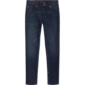 Tommy Hilfiger Boys 5-Pocket Stretch Skinny Fit Denim Jean, Zipper Fly & Button Closure(Patina)
