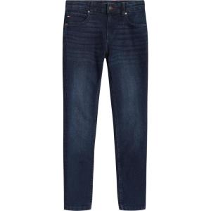 Tommy Hilfiger Boys 5-Pocket Stretch Skinny Fit Denim Jean, Zipper Fly & Button Closure(Sterling)