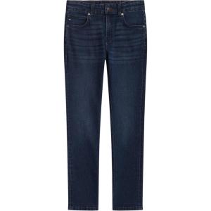 Tommy Hilfiger Boys’ 5-Pocket Stretch Slim Straight Leg Denim Jean, Zipper Fly & Button Closure(Patina)