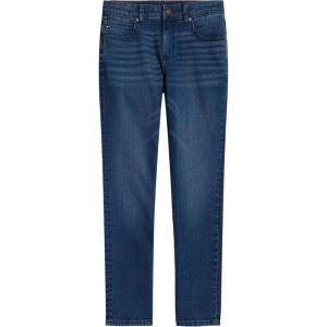 Tommy Hilfiger Boys’ 5-Pocket Stretch Slim Straight Leg Denim Jean, Zipper Fly & Button Closure(Portola)
