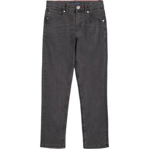 Tommy Hilfiger Boys’ Legacy 5-Pocket Stretch Slim Straight Leg Denim Jean(Classic Charcoal)