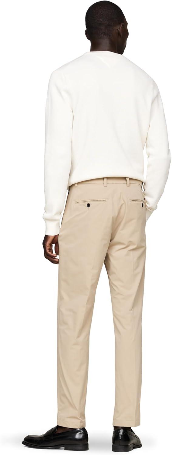 imageTommy Hilfiger Mens Casual Moisture Wicking Wrinkle Resistant Stretch Performance Pants in Straight FitBatique Khaki