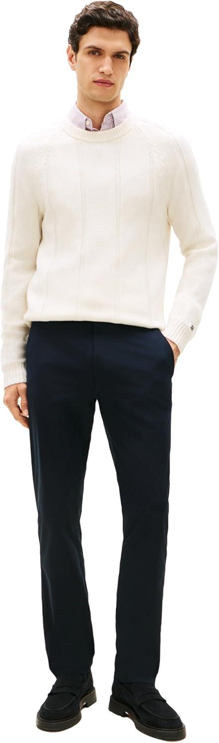 imageTommy Hilfiger Mens Casual Moisture Wicking Wrinkle Resistant Stretch Performance Pants in Straight FitDesert Sky