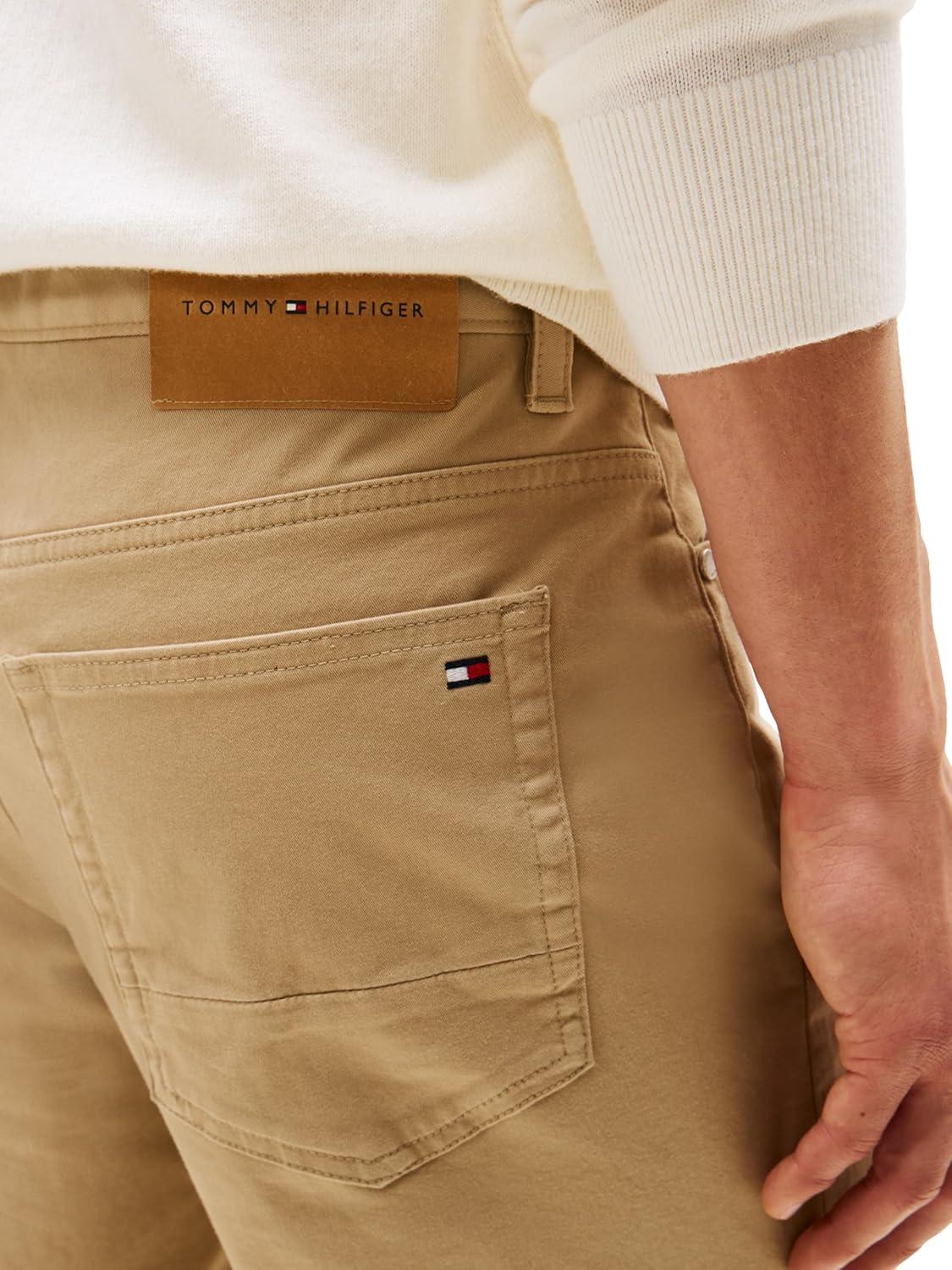 imageTommy Hilfiger Mens Causal Five Pocket Pants with Stretch in Straight FitMedium Khaki 3