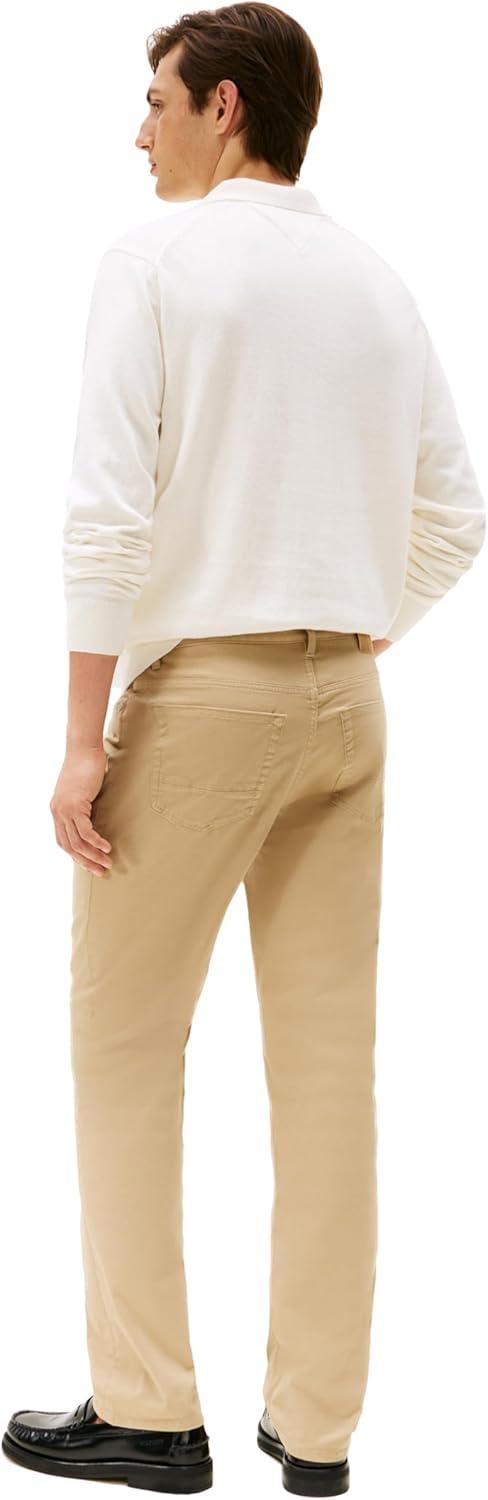 imageTommy Hilfiger Mens Causal Five Pocket Pants with Stretch in Straight FitMedium Khaki 3