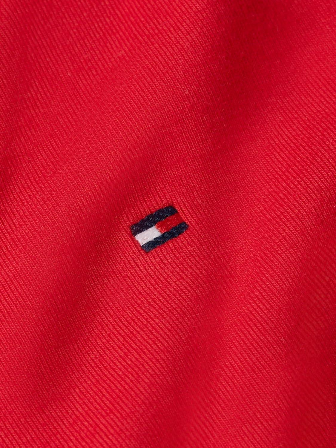 imageTommy Hilfiger Womens Basic Short Sleeve Cotton VNeck TShirtPrimary Red