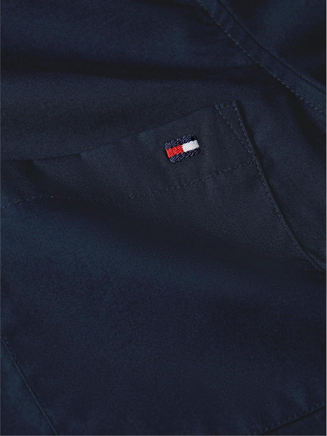 imageTommy Hilfiger Womens Cotton Short Sleeve Button Down Shirt in Regular FitDark Night Navy