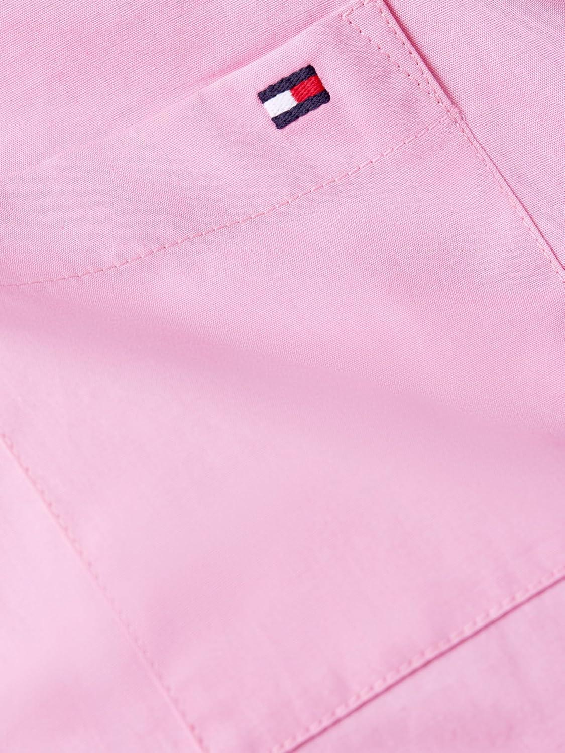 imageTommy Hilfiger Womens Cotton Short Sleeve Button Down Shirt in Regular FitRose Petal